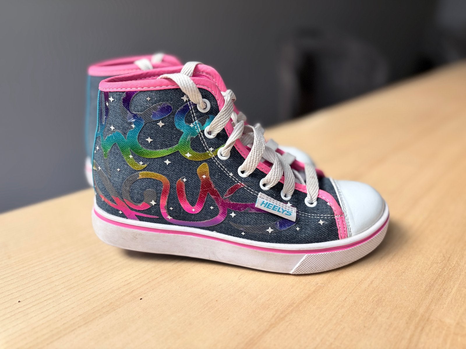 Heelys rolschoenen maat 34 - Denim Rainbow, Ophalen of Verzenden, Gebruikt, Jongen of Meisje, Schoenen