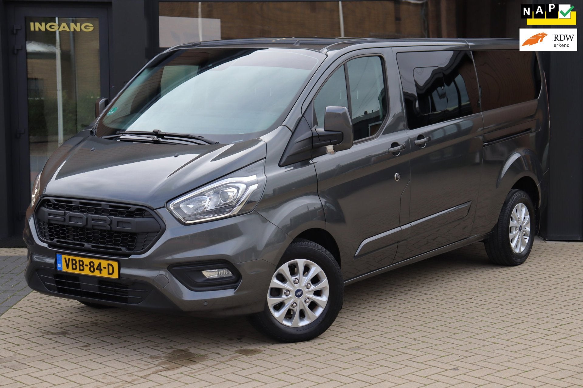 Ford Transit Custom 320 2.0 TDCI L2H1 Limited DC | NAP | Eer, Auto's, Stof, Euro 6, 4 cilinders, 2203 kg