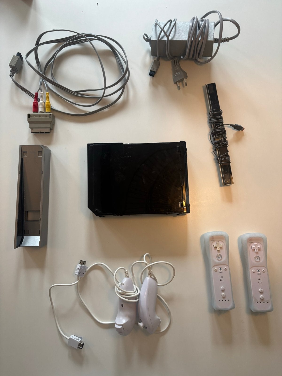 Nintendo Wii Zwart met 2 controllers en accessoires, Ophalen, Gebruikt, Met 2 controllers