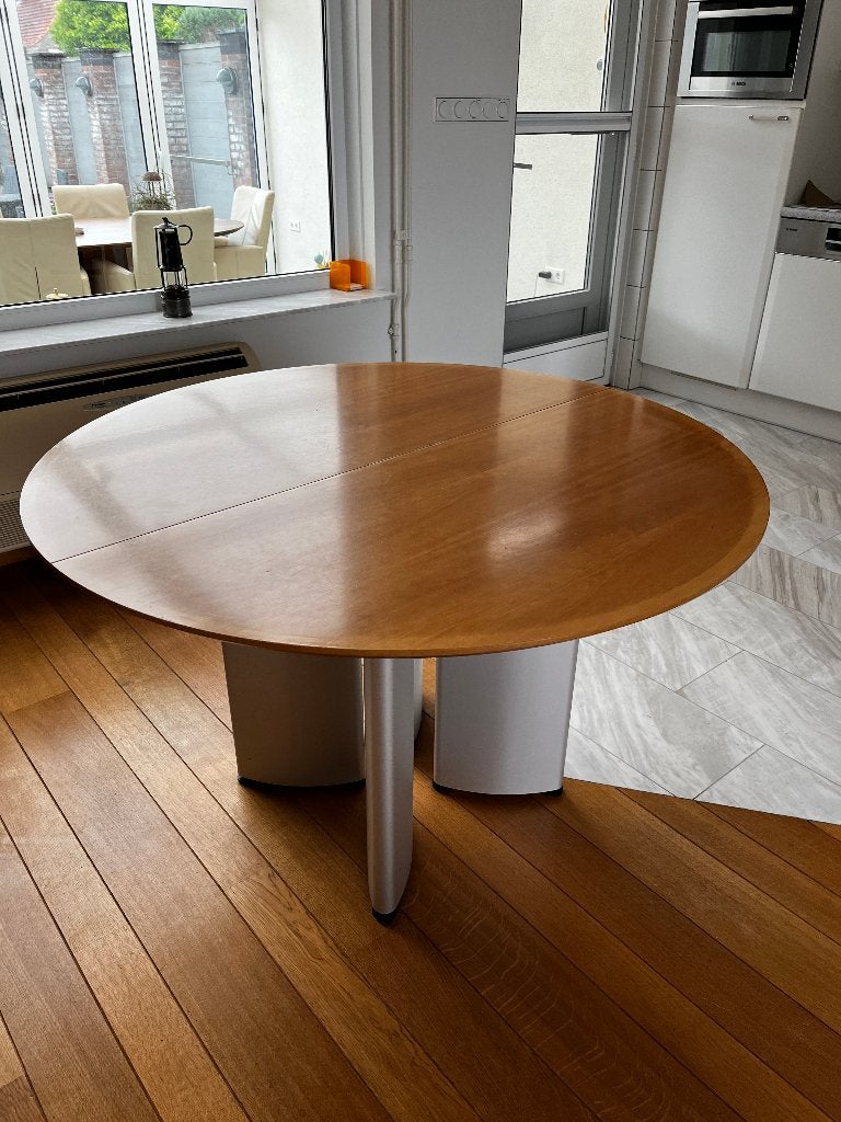 DESIGN EETKAMERTAFEL ARCO, Ophalen, Gebruikt, 100 tot 150 cm, Vijf personen of meer