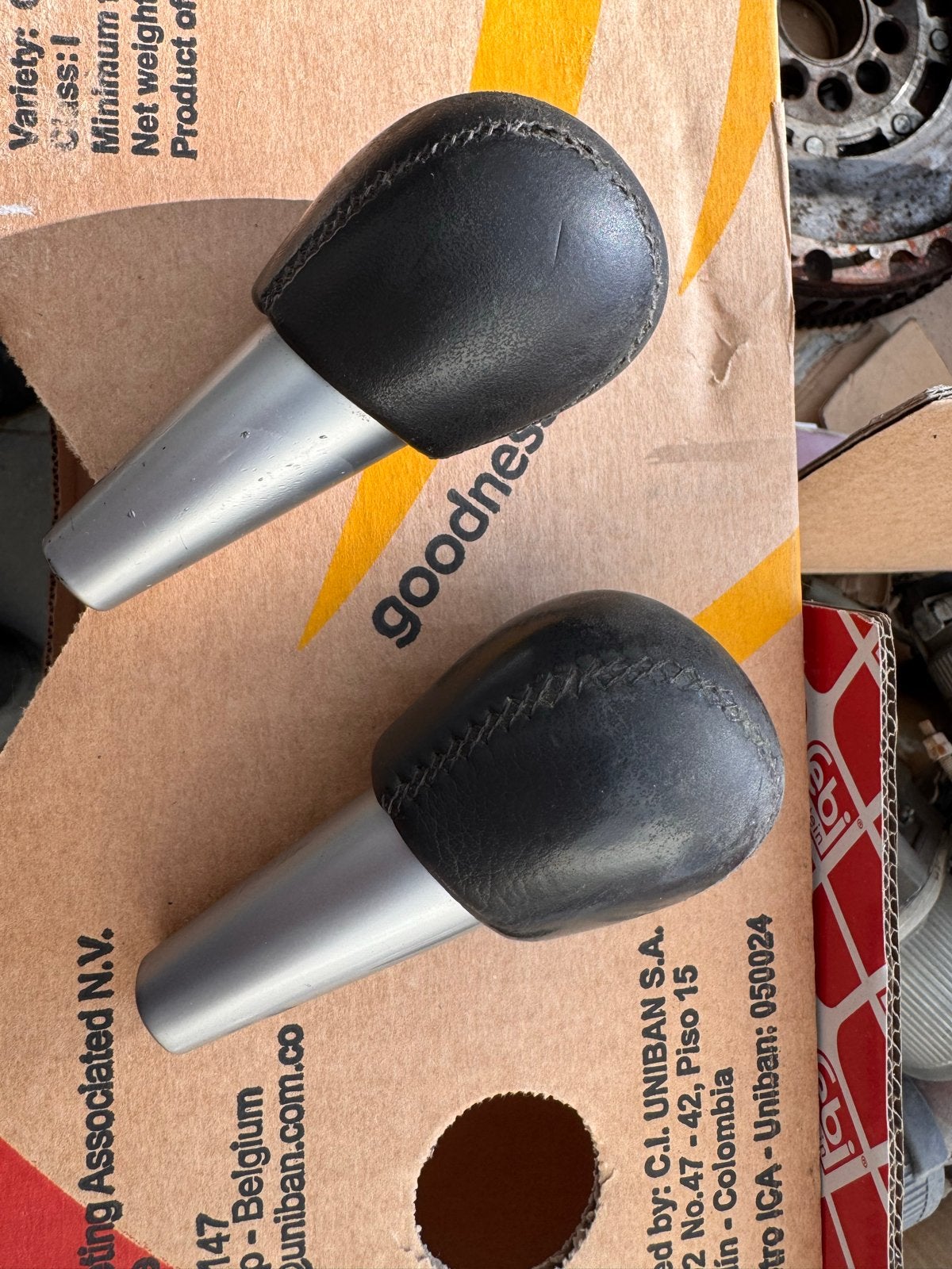 Volvo Spaceball Pookknop Leder P2, Ophalen of Verzenden, Gebruikt, Volvo