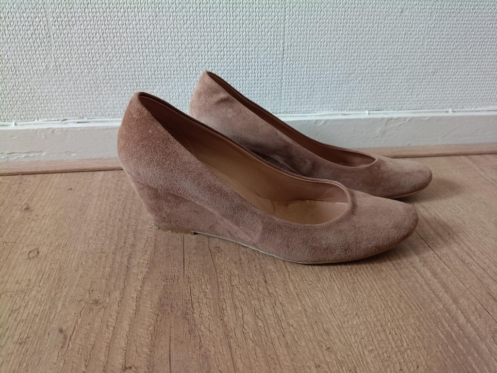 Pumps van Di Lauro, maat 39, camel/bruin, Ophalen of Verzenden, Zo goed als nieuw, Bruin, Pumps