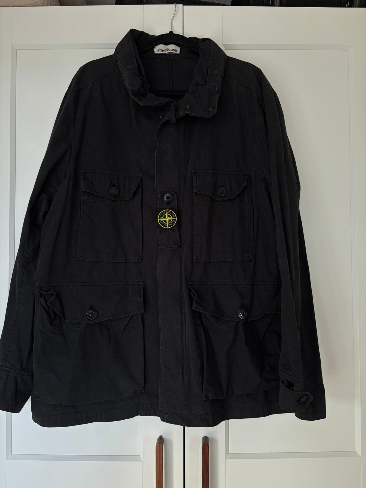 Stone Island Cordura Cotton jas (XXL), Kleding | Heren, Ophalen of Verzenden, Zo goed als nieuw, Overige maten, Zwart
