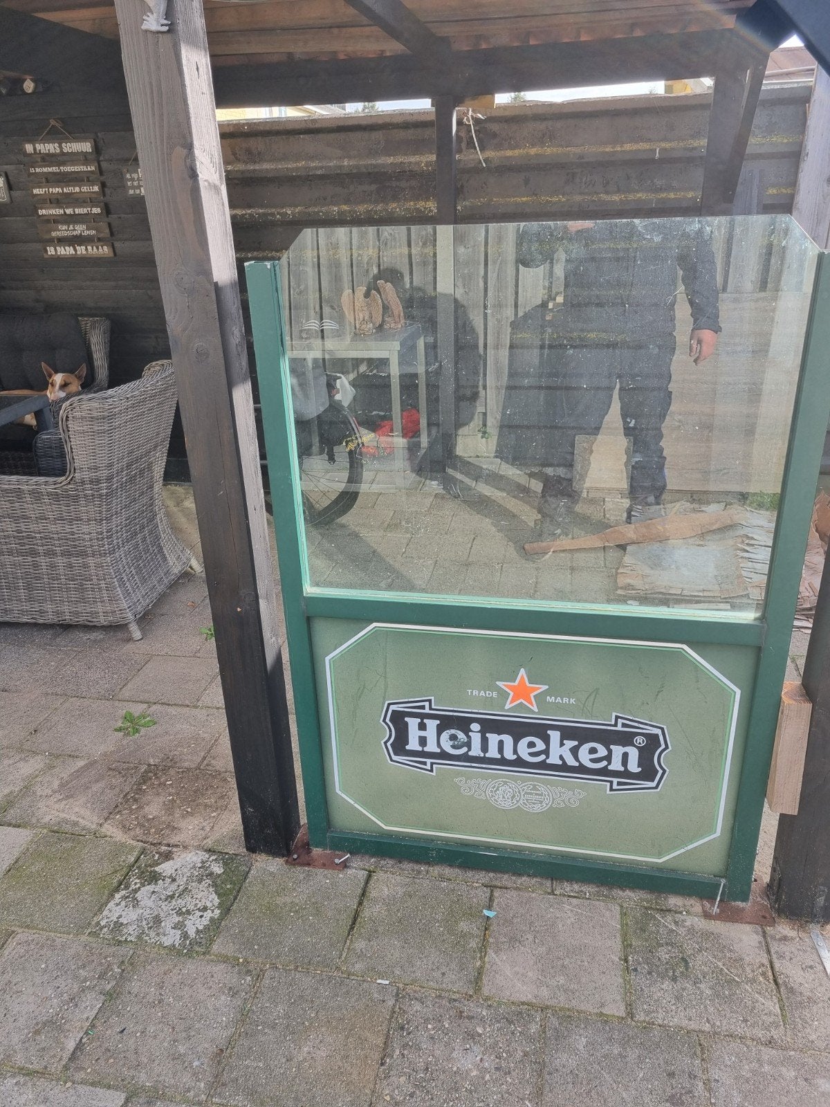 Heineken Reclamebord/Afscherming, Ophalen of Verzenden