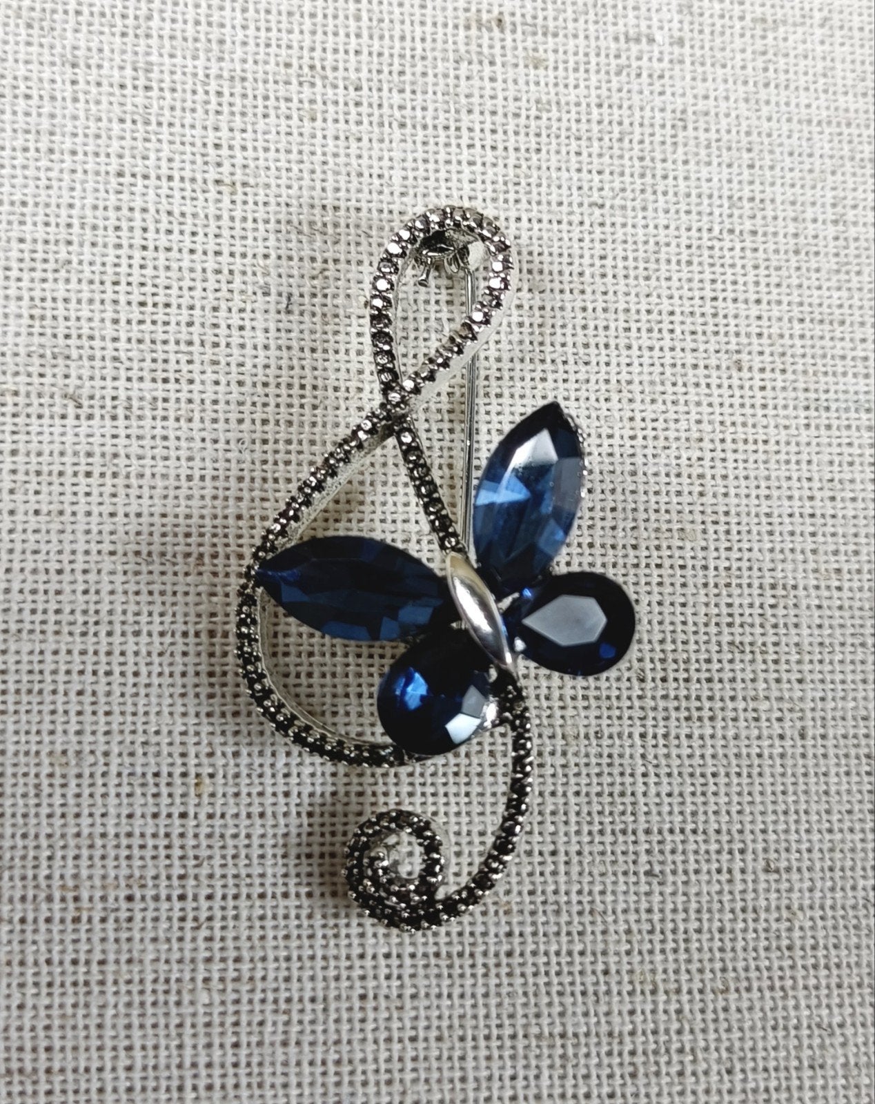 Broche muzieksleutel, Sieraden, Tassen en Uiterlijk, Broches, Nieuw, Ophalen of Verzenden, Nvt, Nvt