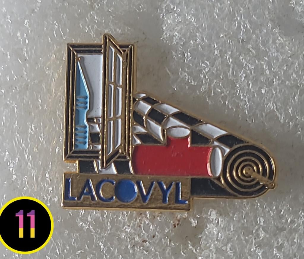 Vintage Lacovyl Pin - Uniek Verzamelobject, Verzenden, Gebruikt, Overige onderwerpen, Speldje of Pin