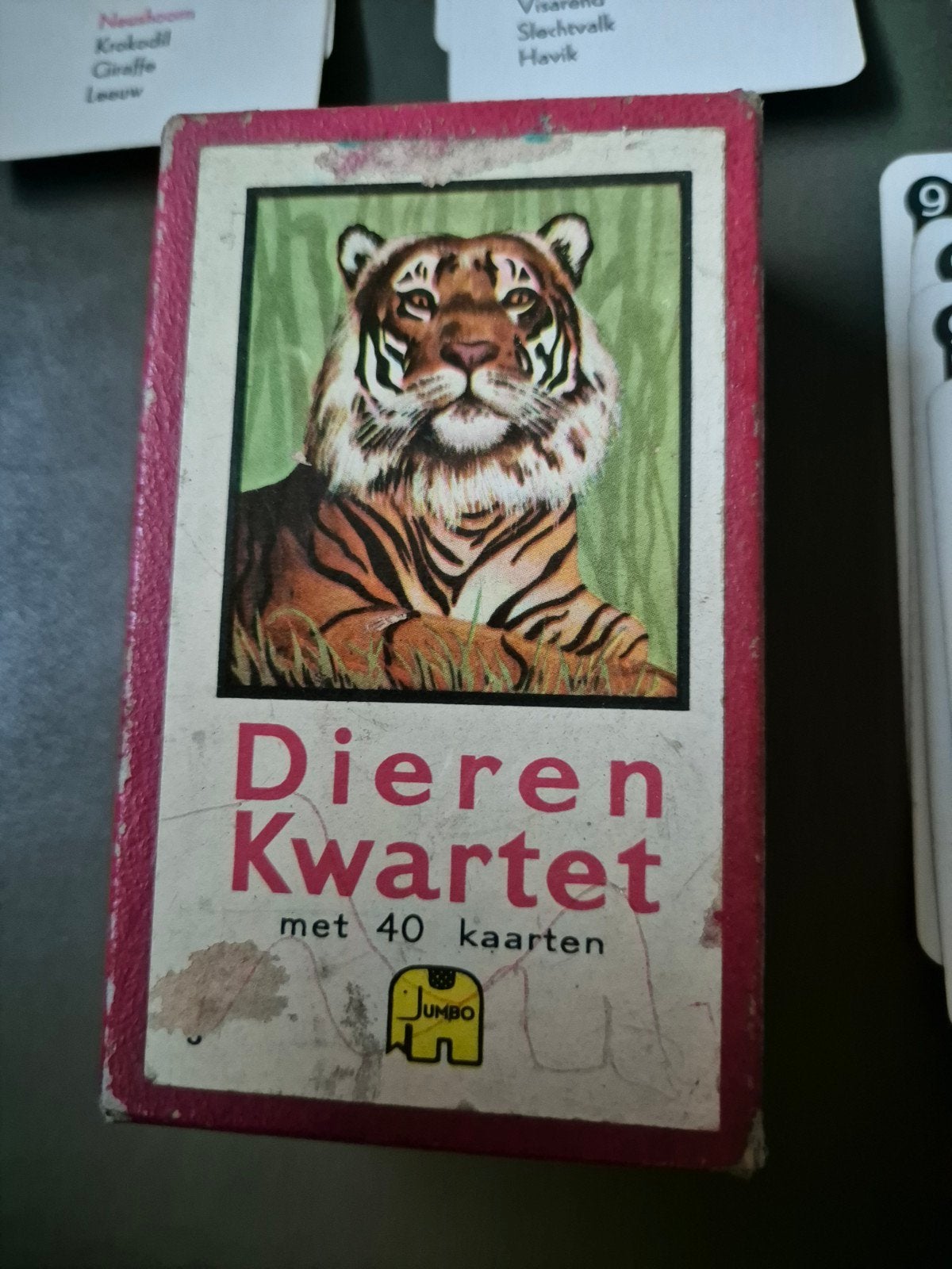 oud jumbo dierenkwartet, Verzamelen, Ophalen of Verzenden, Gebruikt, Kwartet(ten)