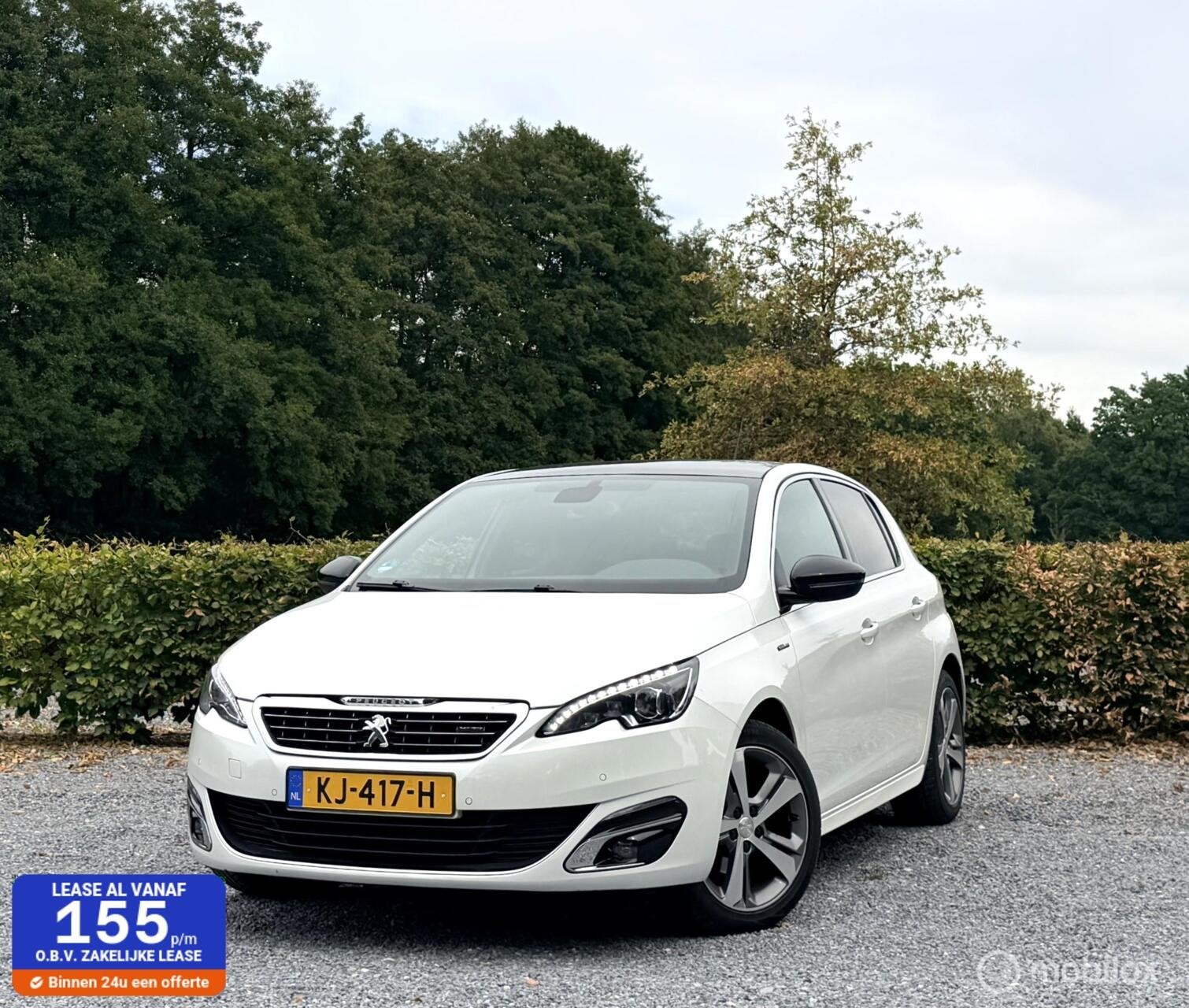 Peugeot 308 1.2 PureTech GT-line *Panoramadak *Zeer net*, Voorwielaandrijving, Gebruikt, Euro 6, Origineel Nederlands