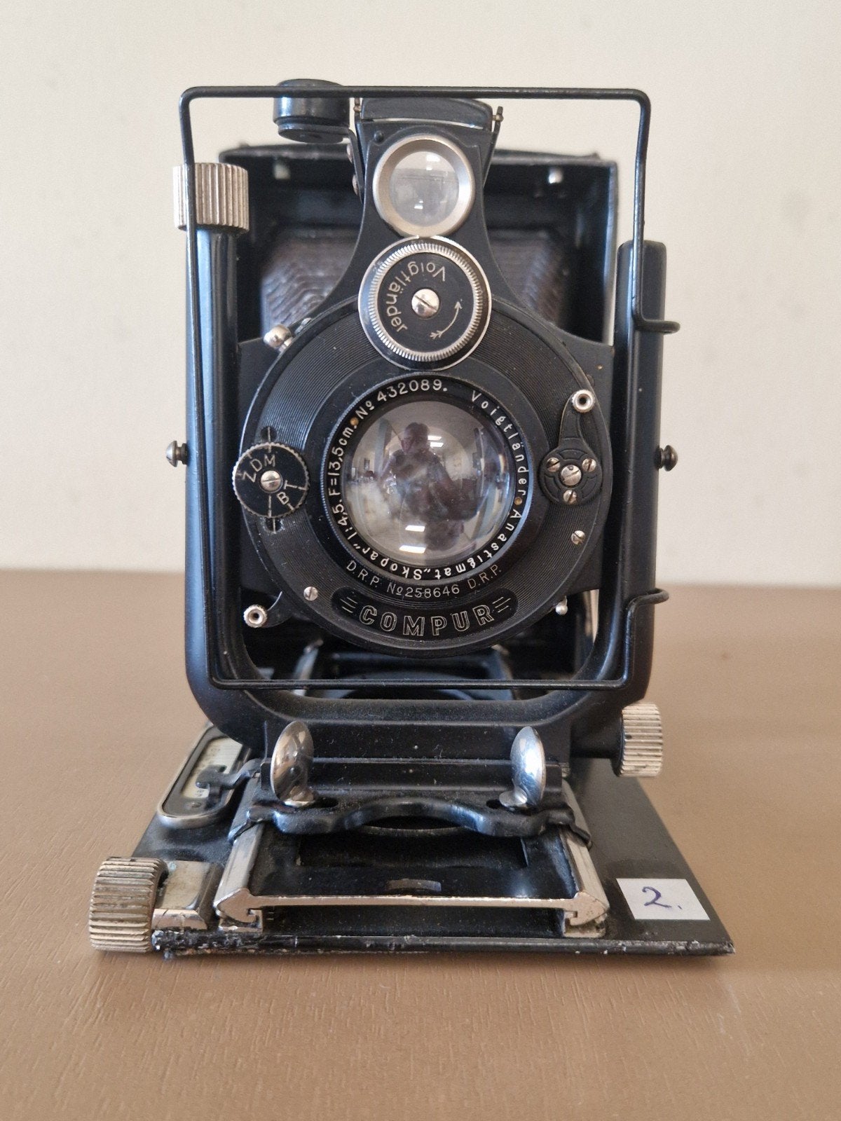 Vintage Voigtländer Bellows Camera - Compur Shutter, Ophalen of Verzenden, Gebruikt, Overige Merken