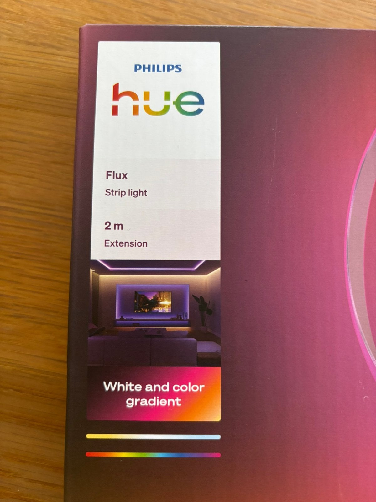 Philips Hue Flux Lightstrip 2 meter | Uitbreiding, Huis en Inrichting, Lampen | Losse lampen, Nieuw, Led-lamp, Philips Hue, Meerkleurig