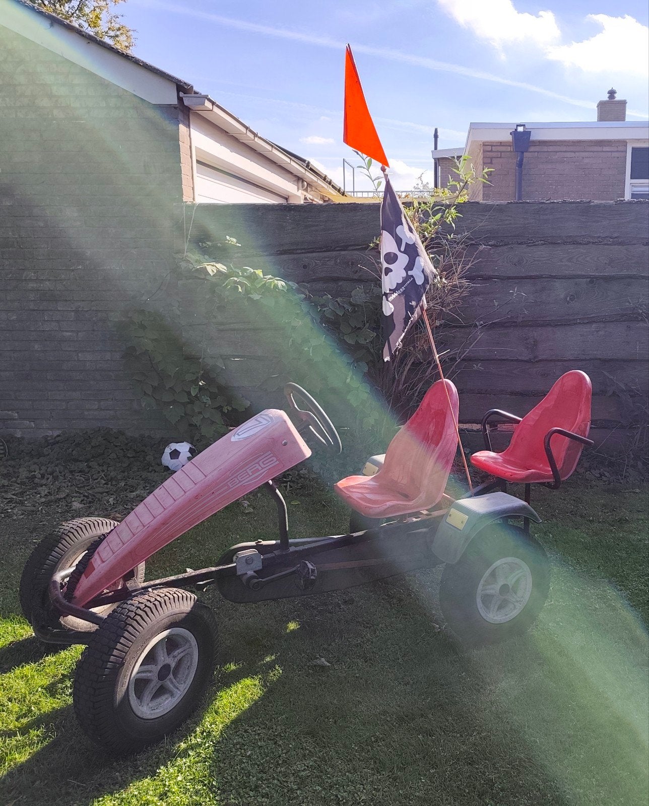 Berg skelter met extra verstelbaar zitje