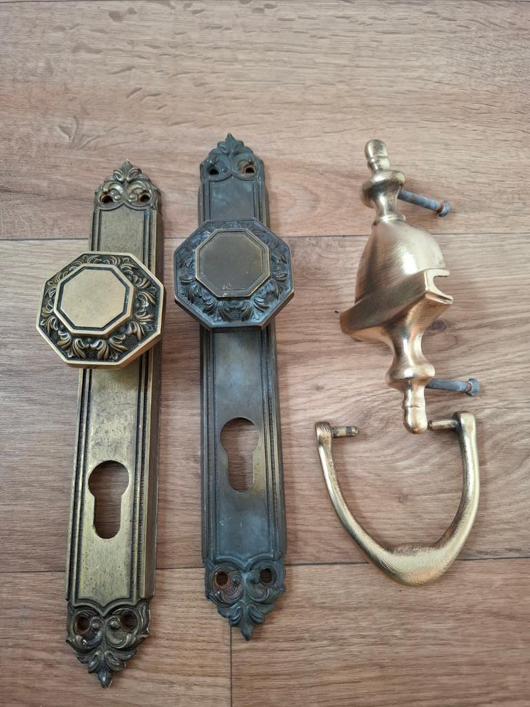 Deurbeslag: klopper en deurknoppen, Ophalen of Verzenden, Koper of Messing, Klink of Kruk