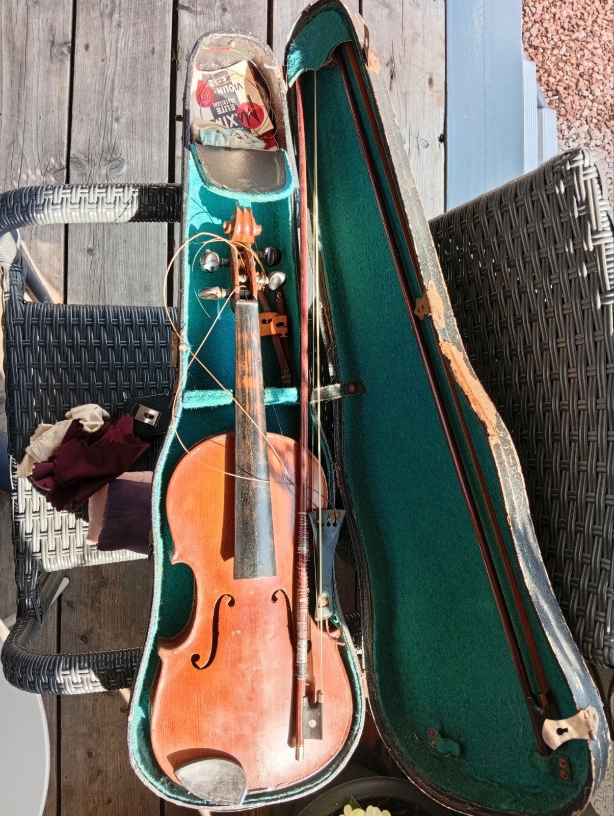 Antiek violen, Ophalen of Verzenden, Gebruikt, 4/4-viool