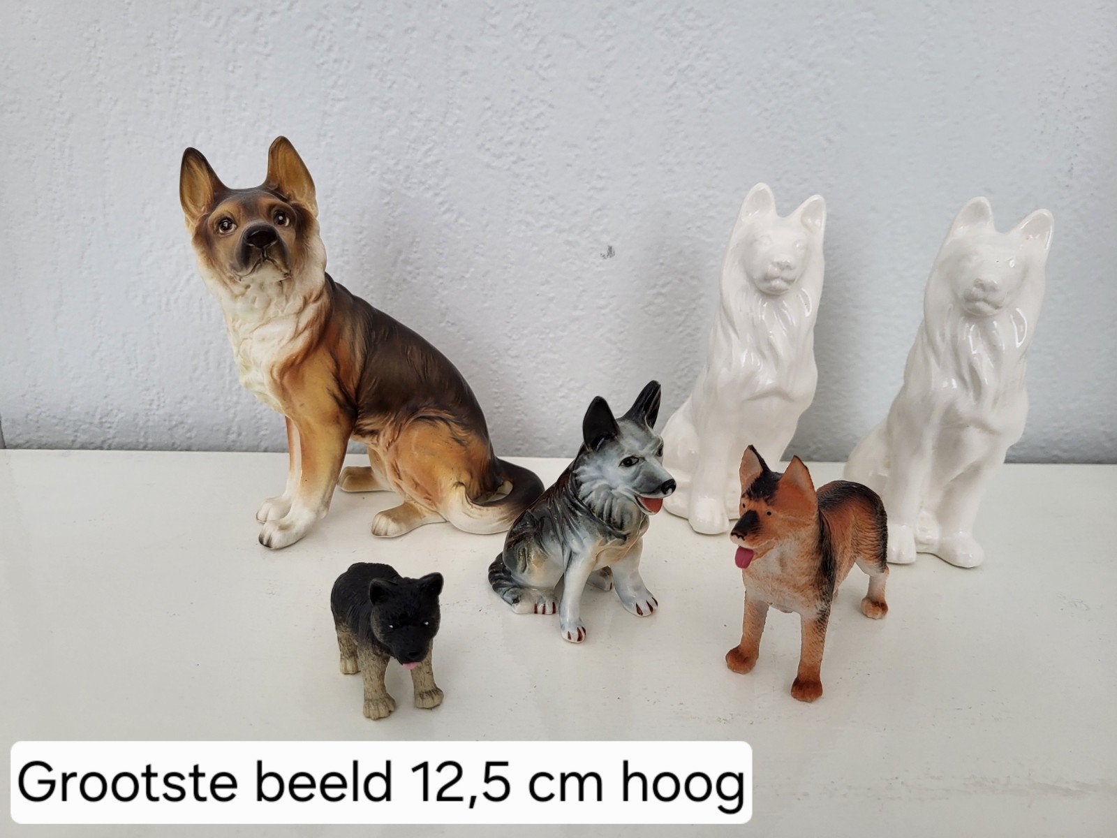 Verzameling Herdershond Beeldjes / hondenbeeldjes, Ophalen of Verzenden, Gebruikt, Dier