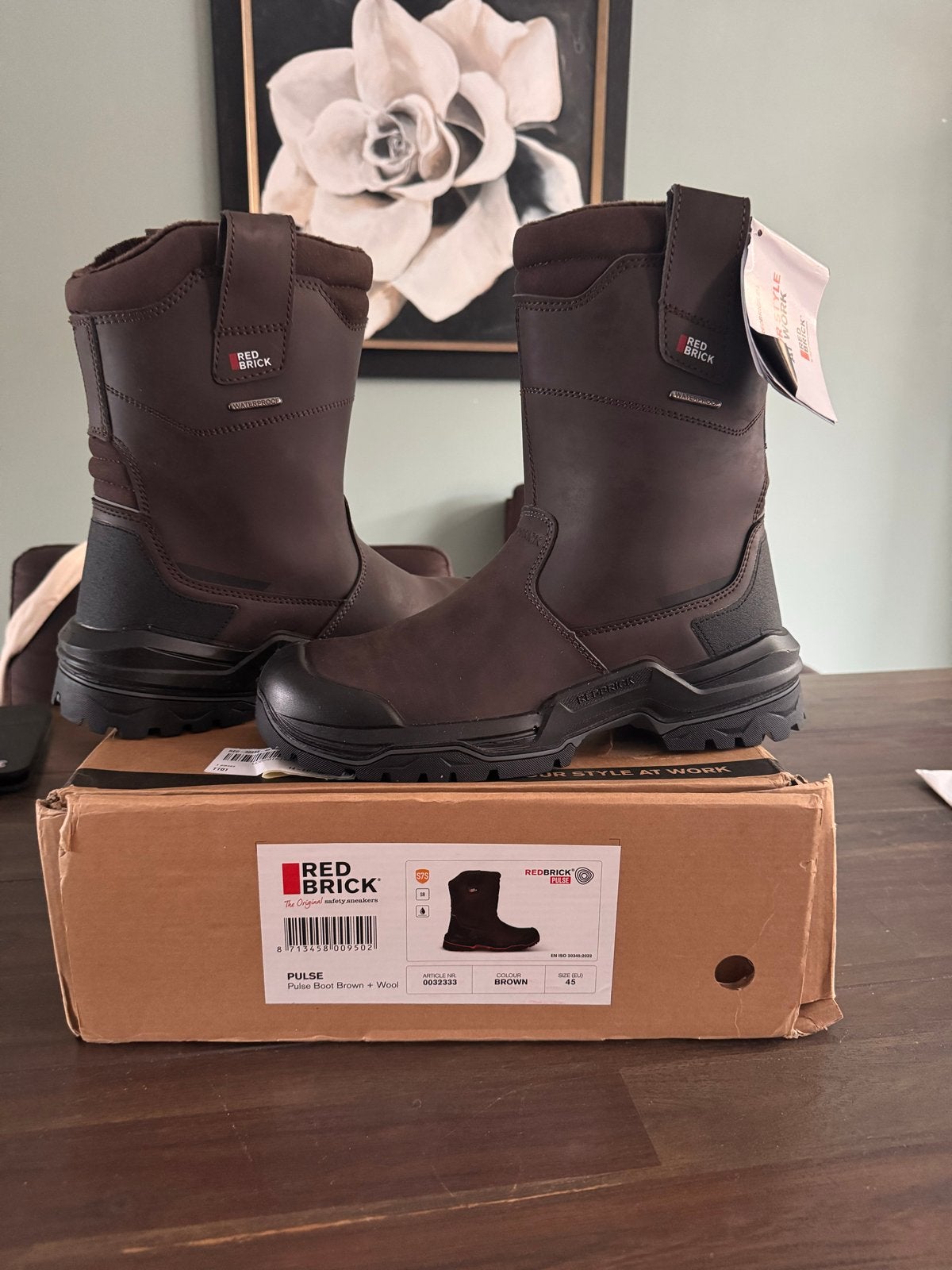 Redbrick Pulse S7S Veiligheidslaarzen - Maat 45, Ophalen, Nieuw, Bruin, Boots