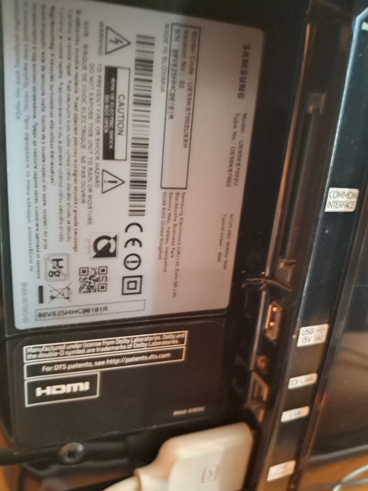 Samsung smart tv UE55KS7002U, Ophalen, Zo goed als nieuw