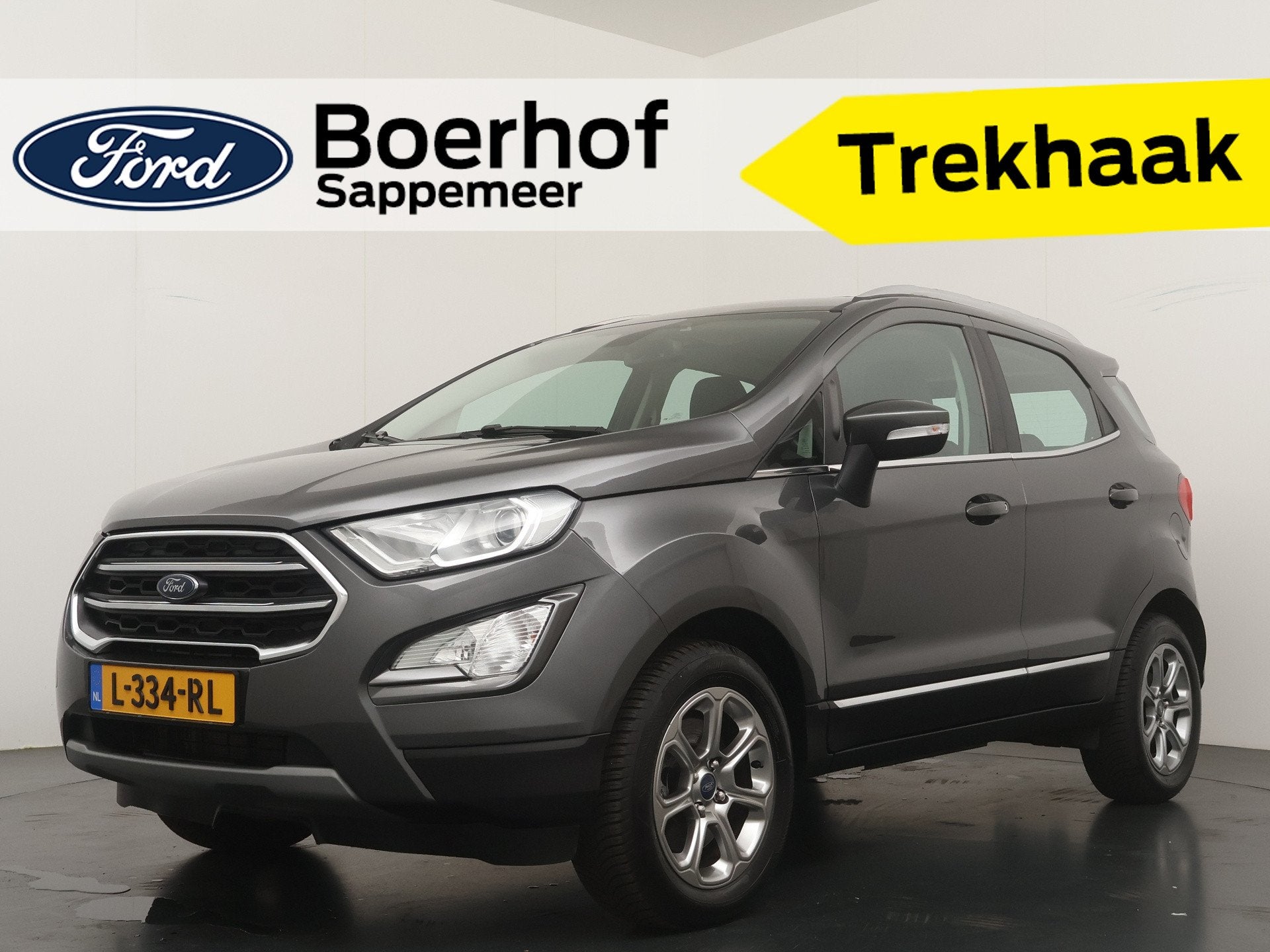 Ford EcoSport EcoBoost Titanium 125PK | Trekhaak | 4 seiz. b, Voorwielaandrijving, 125 pk, Gebruikt, Ecosport