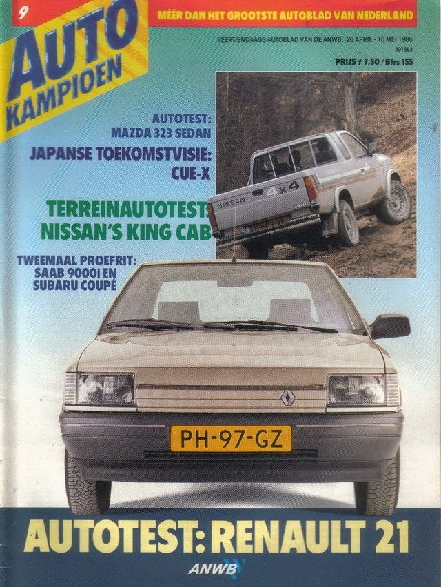 Autokampioen 9 1986: Volvo 480ES - Saab 9000i - Subaru coupe, Ophalen of Verzenden, Gelezen, Algemeen