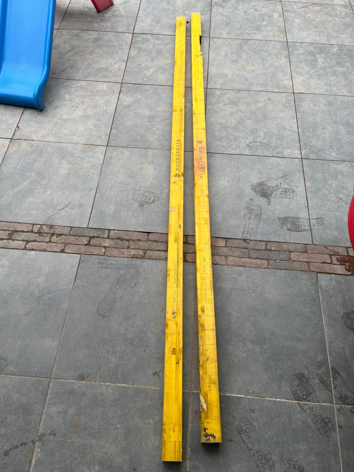 2x Metselprofiel/paal 295cm, Ophalen of Verzenden, Gebruikt, Overige typen, 2 tot 5 meter