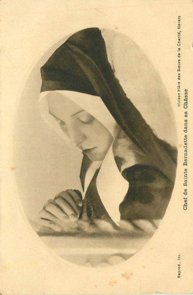 381-461-005 Lourdes Chef de Sainte Bernadette dans sa Chasse, Verzenden, Voor 1920, Frankrijk