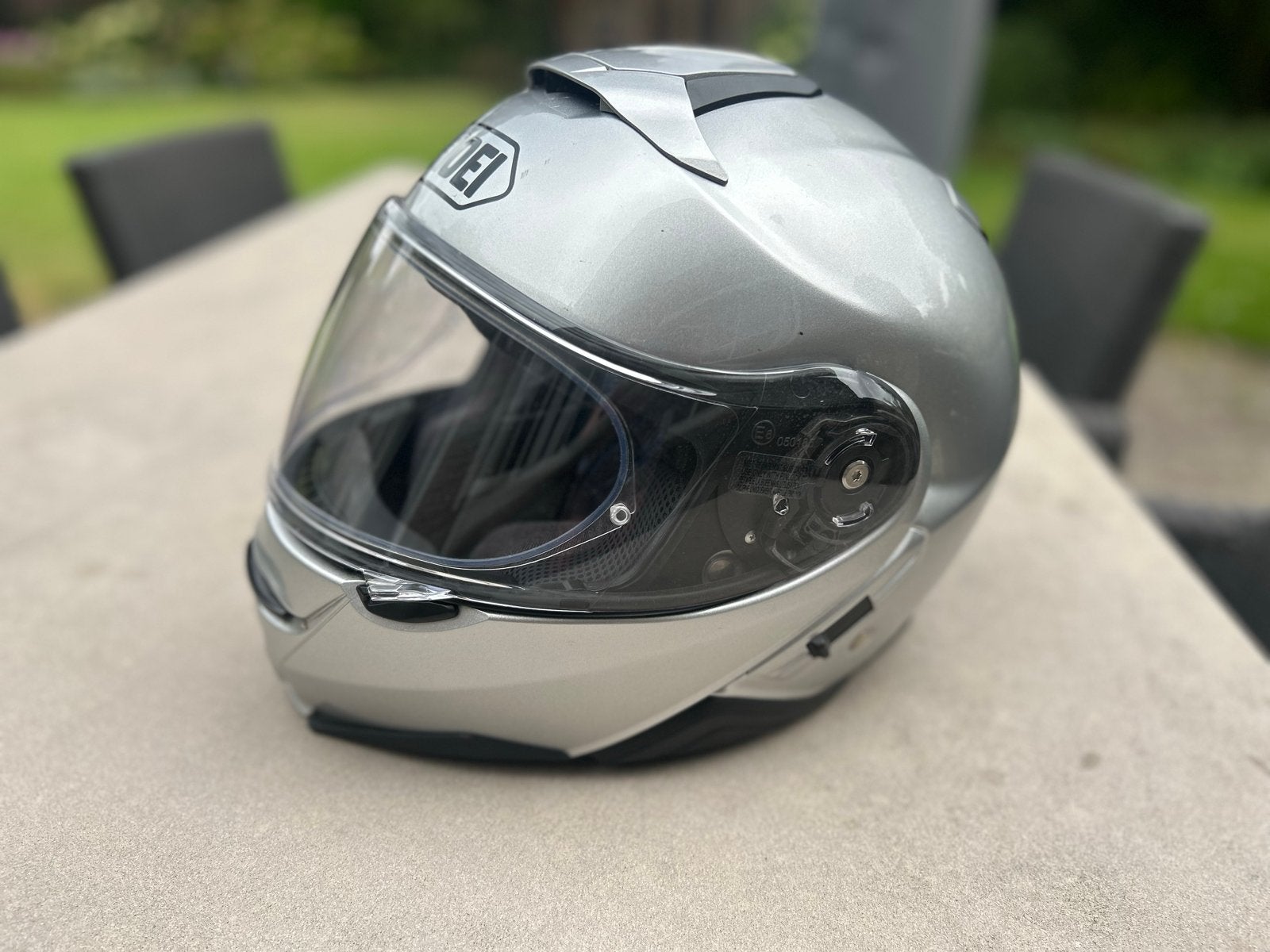 Shoei Neotec II Systeemhelm - Zilver maat S, Ophalen, Systeemhelm, Shoei, Dames