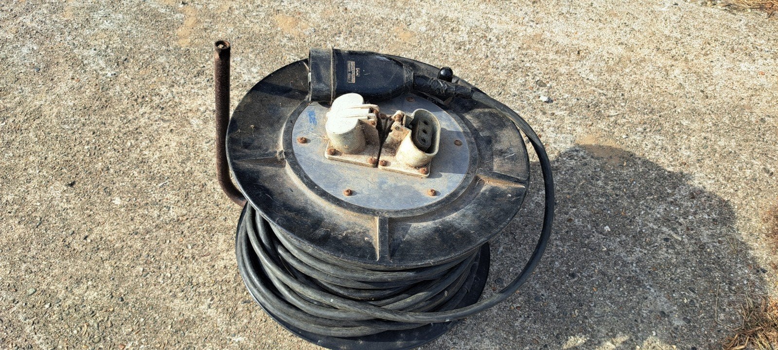 kabelhaspel krachtstroom 32A, Doe-het-zelf en Verbouw, Ophalen, Gebruikt, Kabel of Snoer