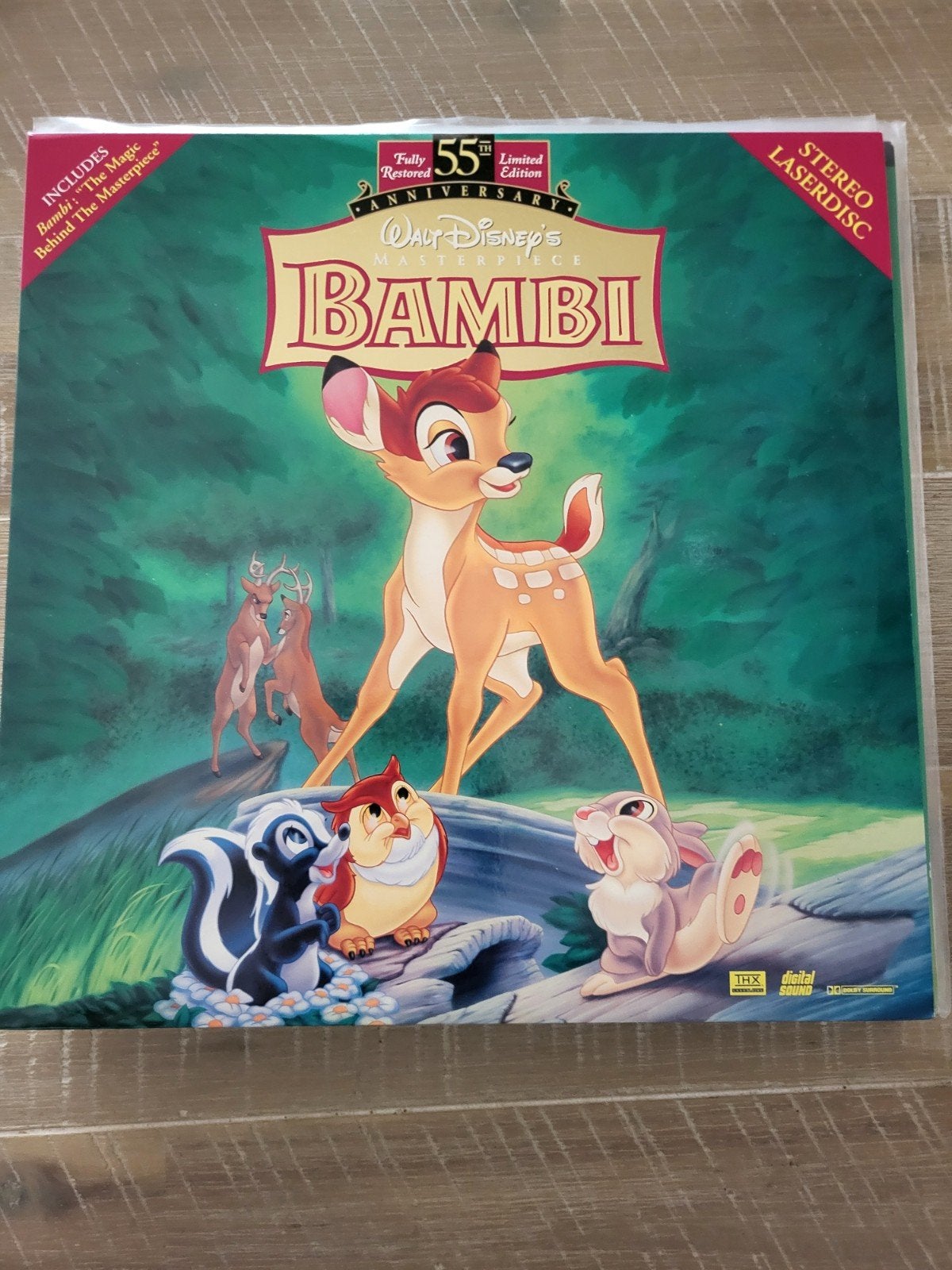Bambi.(Laserdisc), Cd's en Dvd's, Alle leeftijden, Ophalen of Verzenden, Zo goed als nieuw