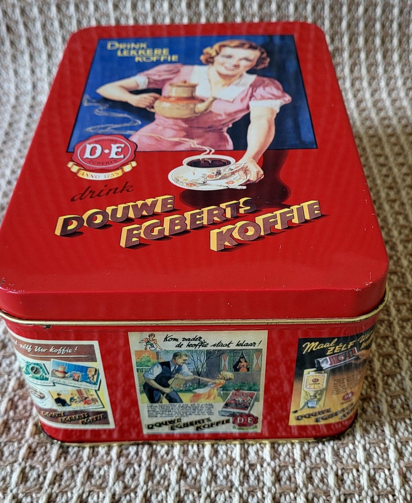 Douwe Egberts blik, Ophalen of Verzenden, Gebruikt, Koffie, Douwe Egberts