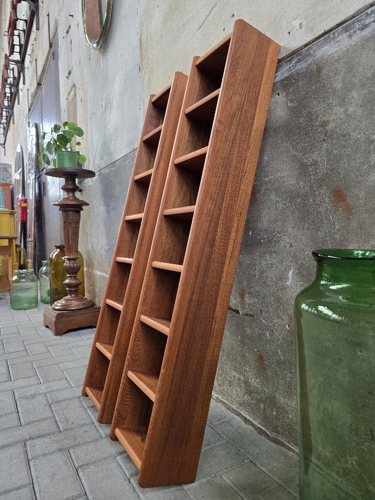 Deens Design CD Rek Teak | Jaren 80 CD Houder Hout Vintage, Huis en Inrichting, Gebruikt, Ophalen of Verzenden, 25 tot 75 discs