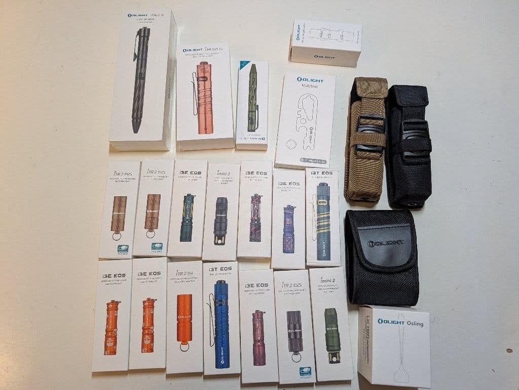 Olight zaklampen NIEUW per stuk of samen, Ophalen of Verzenden, Zo goed als nieuw, Batterij