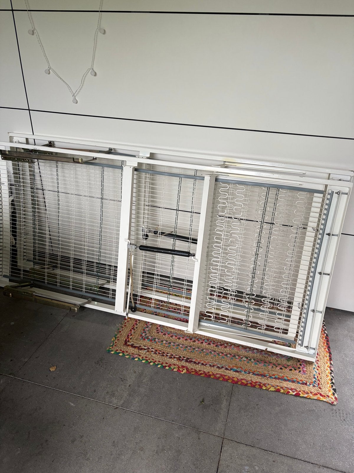 Tweepersoonsbed 180x200 met verstelbare bodem (wit), Ophalen, Wit, Tweepersoons, 180 cm
