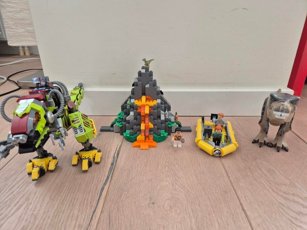 T-rex tegen dino-mecha, legoset 75983, Jurassic World, Lego, Ophalen of Verzenden, Zo goed als nieuw