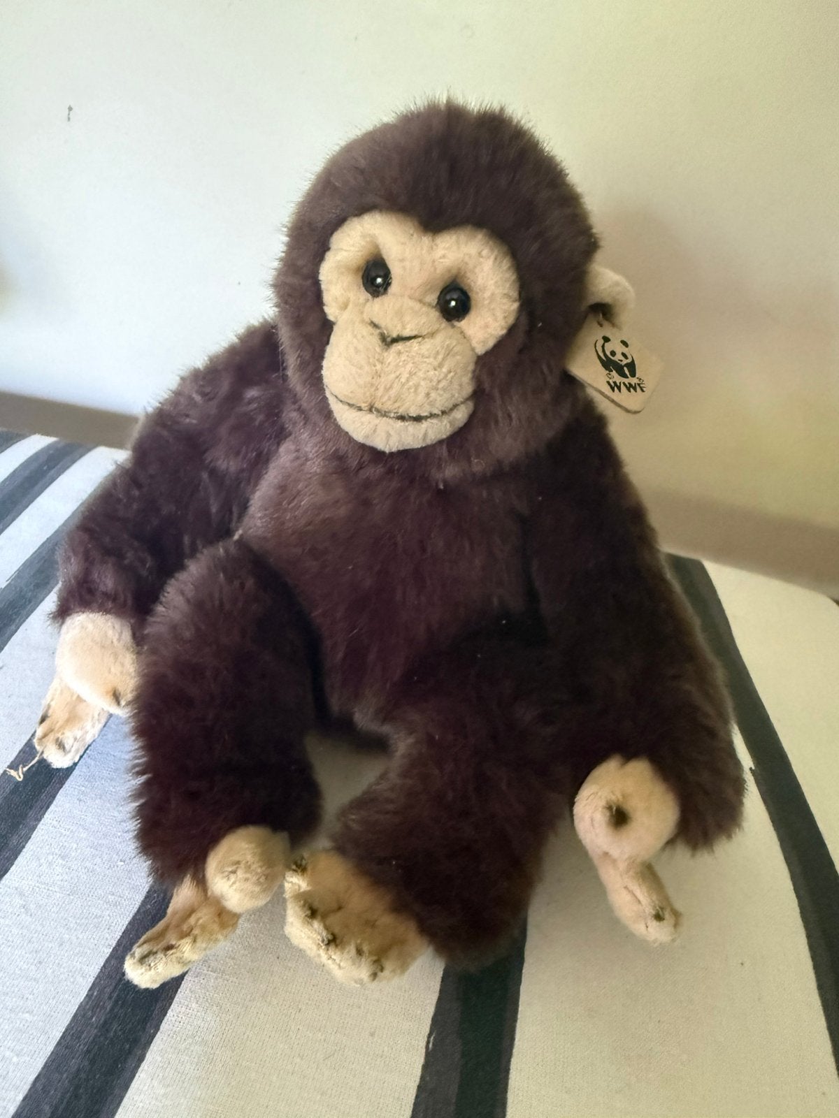 WWF aap knuffel 00s, Overige karakters, Ophalen of Verzenden, Gebruikt, Aap