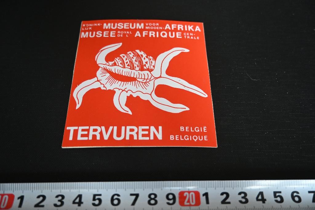 sticker België Tervuren Koninklijk Museum voor midden AFRIKA, Ophalen, Zo goed als nieuw