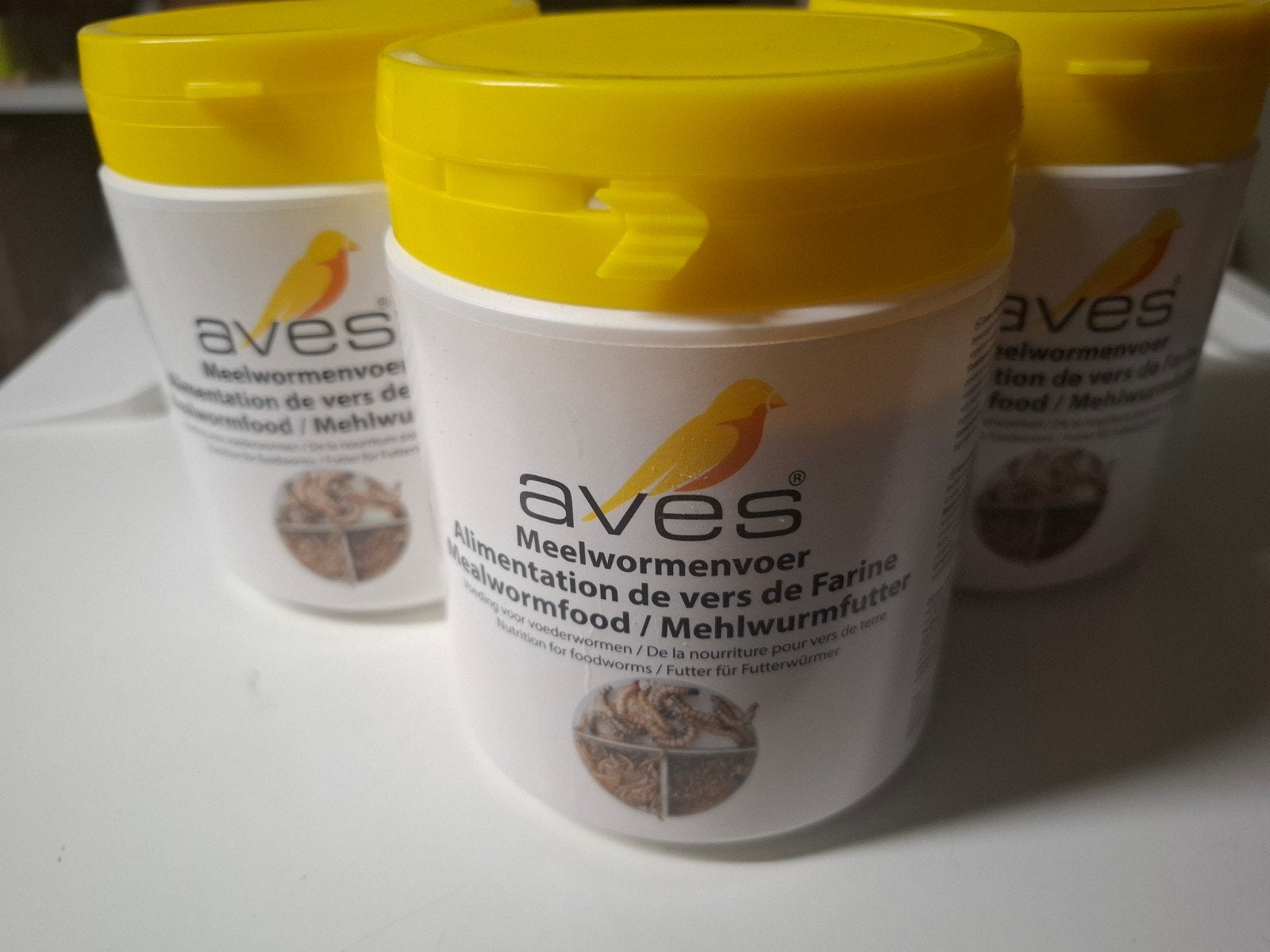 Aves meelwormenvoer 3 potten (nieuw ongeopend), Dieren en Toebehoren, Insecten en Spinnen, Overige soorten