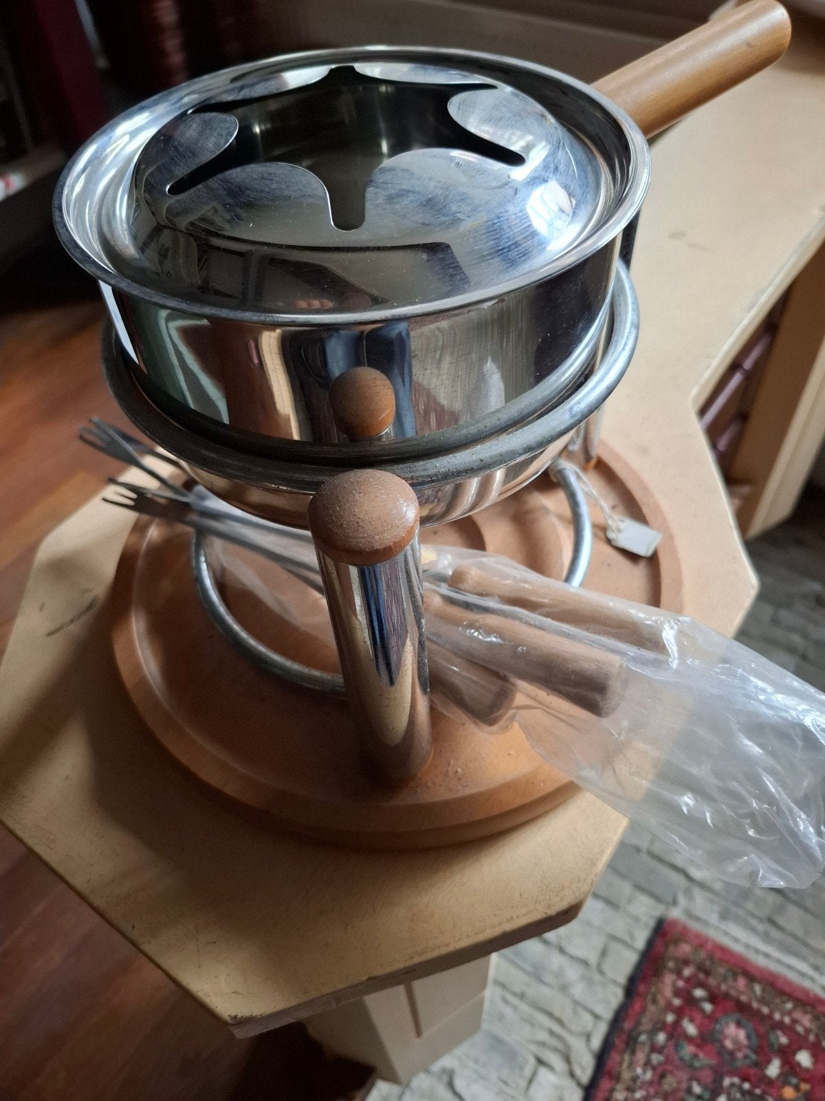 RVS Fonduestel, Ophalen, Nieuw, Elektrisch, Fondueset