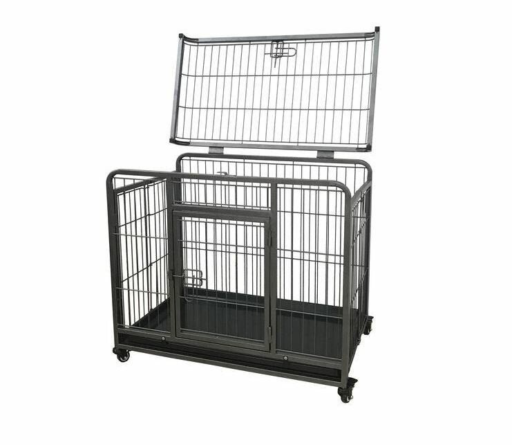 Hondenbench Strong Heavy Duty met Opvangplaat en wieltjes, Dieren en Toebehoren, Hondenbenches, Ophalen of Verzenden, Nieuw