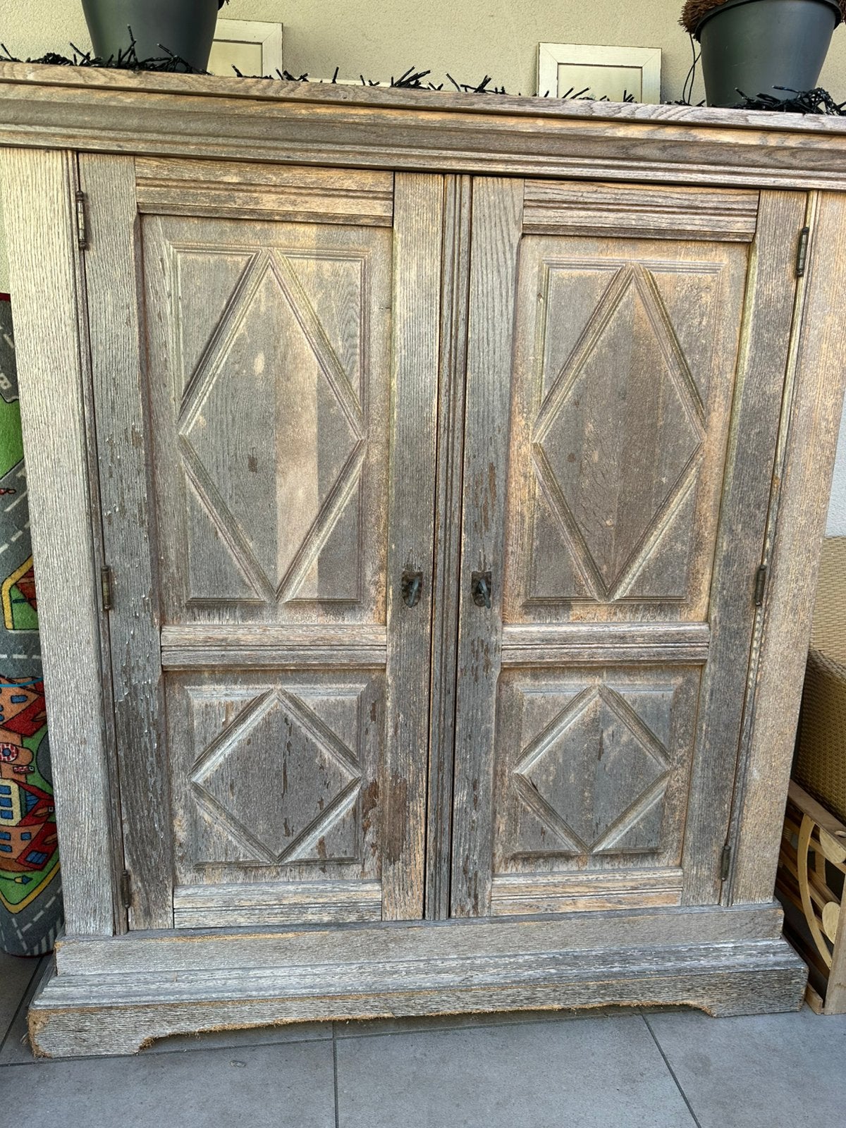 Mooie vintage kast van eikenhout, Ophalen