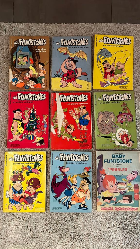 12 stripboeken The Flintstones, Meerdere stripboeken, Ophalen, Gelezen