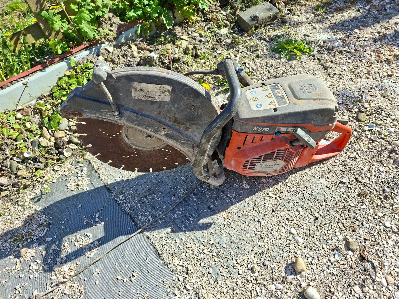 Husqvarna K970 400 mm doorslijper, Ophalen of Verzenden, 1000 watt of meer, Overige typen