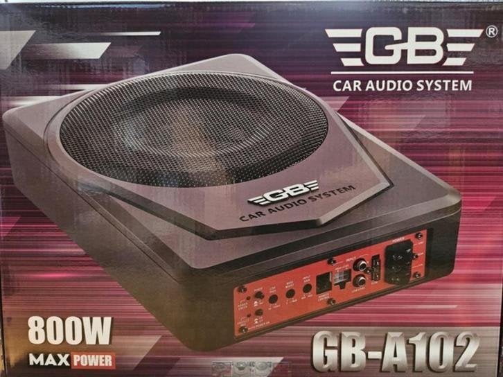 GB -A102 underseat 800watt incl basontrole 10inch woofer, Auto diversen, Autospeakers, Niet ingevuld, Niet ingevuld, Nieuw, Ophalen of Verzenden