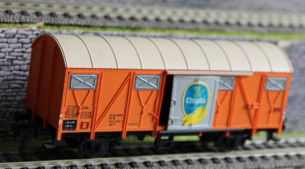 CHIQUITA  bananenwagen, Gelijkstroom, Fleischmann, Wagon, Ophalen of Verzenden