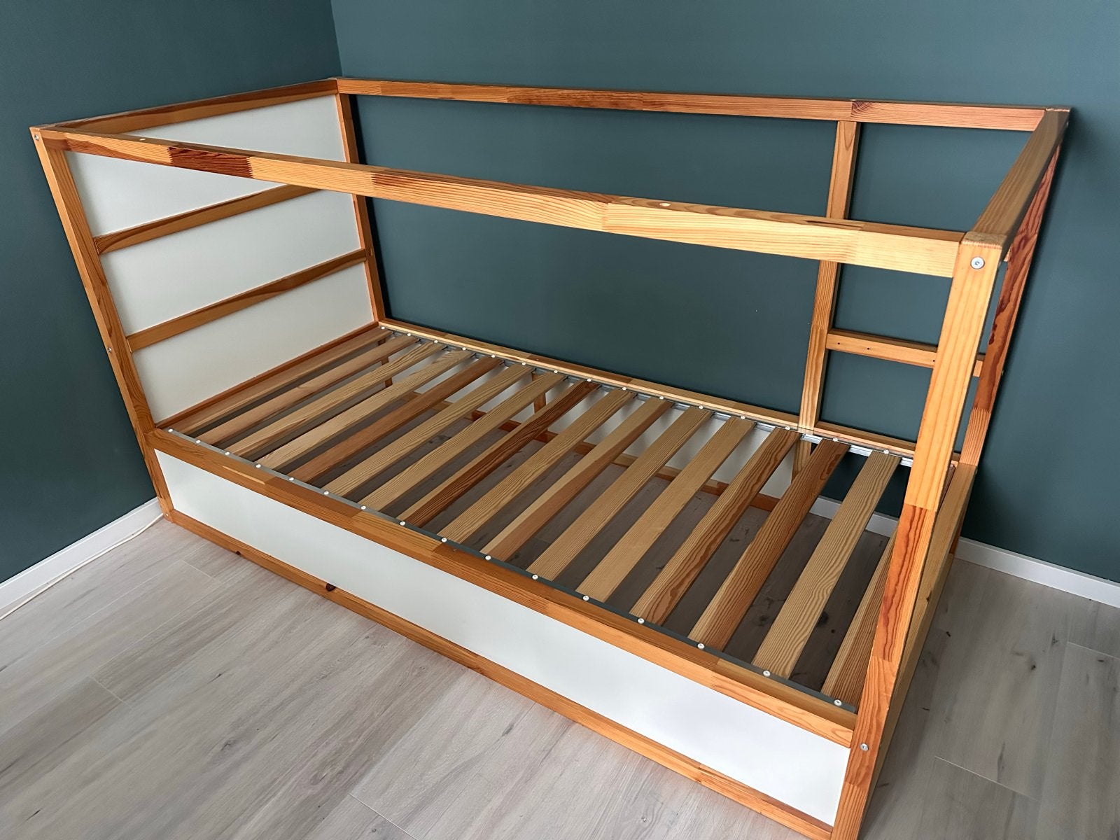 IKEA Kura bed met jungletent, Ophalen, Gebruikt, Eenpersoons, 160 tot 180 cm