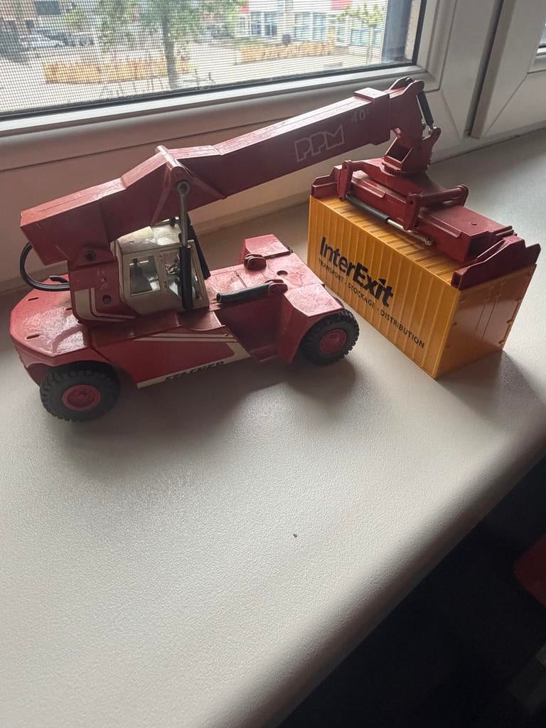 PPM 40T Reachstacker met InterExit Container Model, Overige merken, Gebruikt, Ophalen of Verzenden, Groter dan 1:32