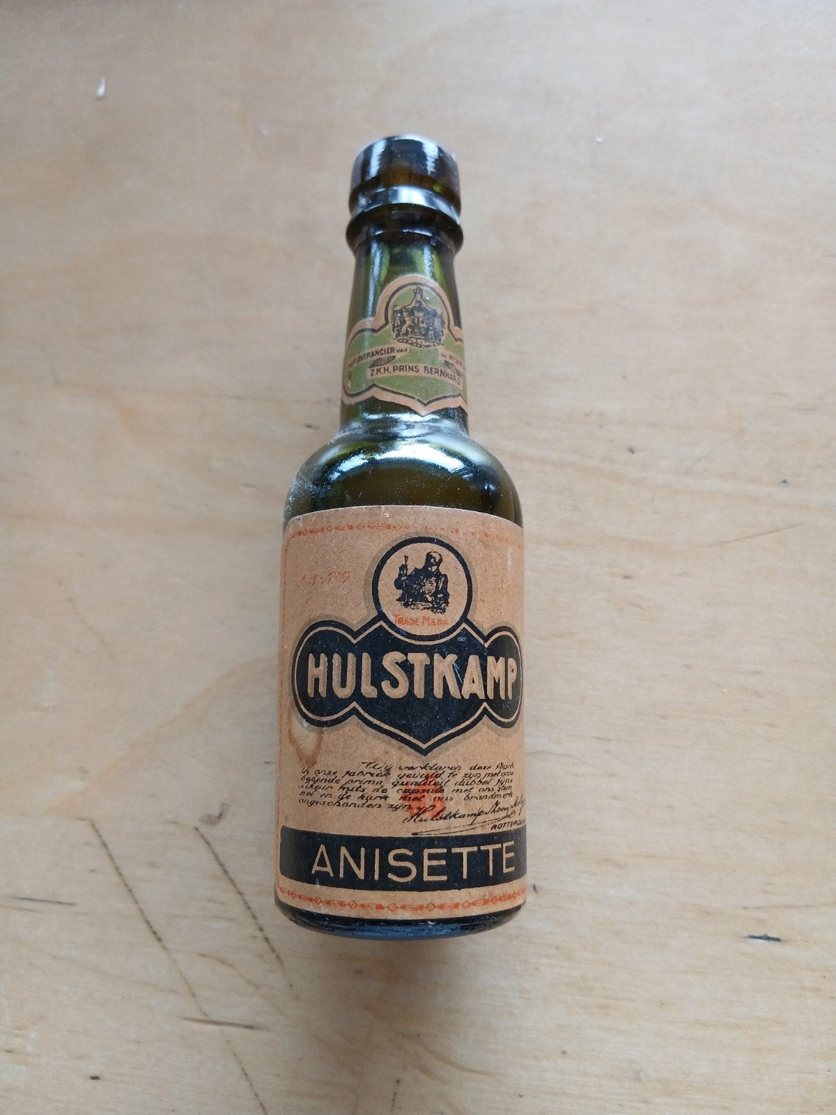 Vintage Hulstkamp Anisette flesje - Zeldzaam verzamelobject, Verzamelen, Verzenden, Gebruikt