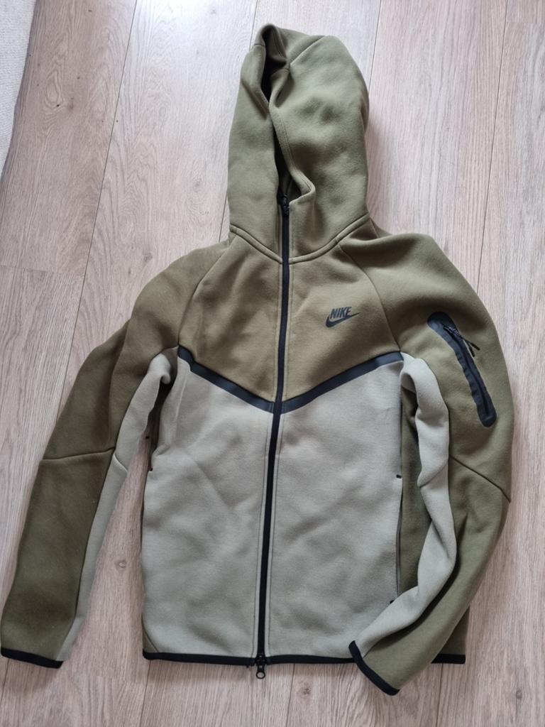 Nike Tech Fleece Hoodie - Groen/Grijs (XS), Ophalen of Verzenden, Jongen of Meisje