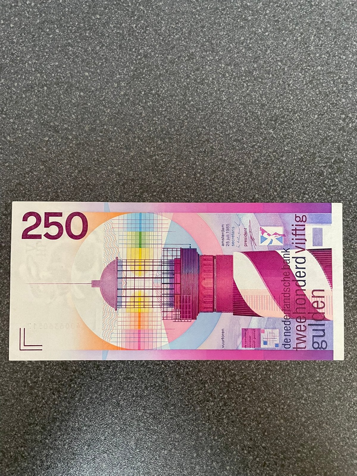 Prachtige 250 gulden vuurtoren, Ophalen of Verzenden, 250 gulden