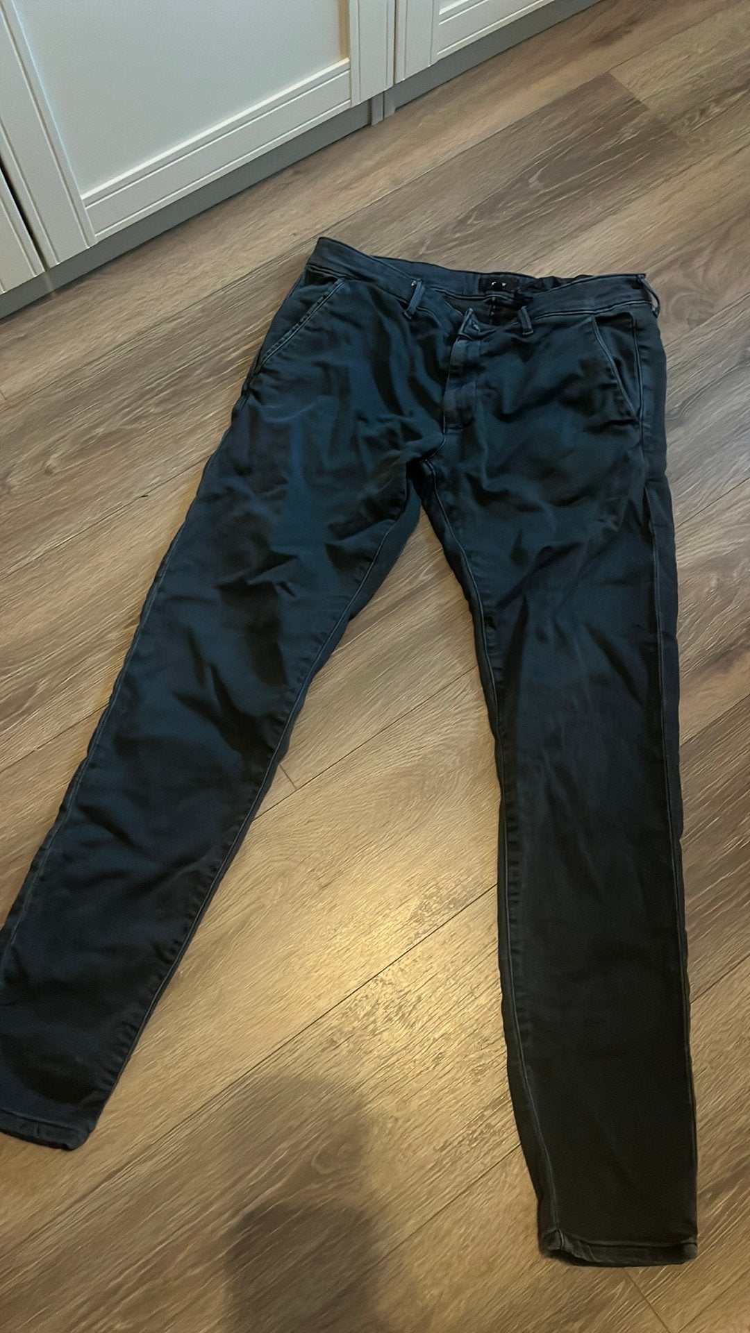 Donkerblauwe pantalon broek van Shoeby, Ophalen of Verzenden, Gedragen, Maat 52/54 (L), Blauw