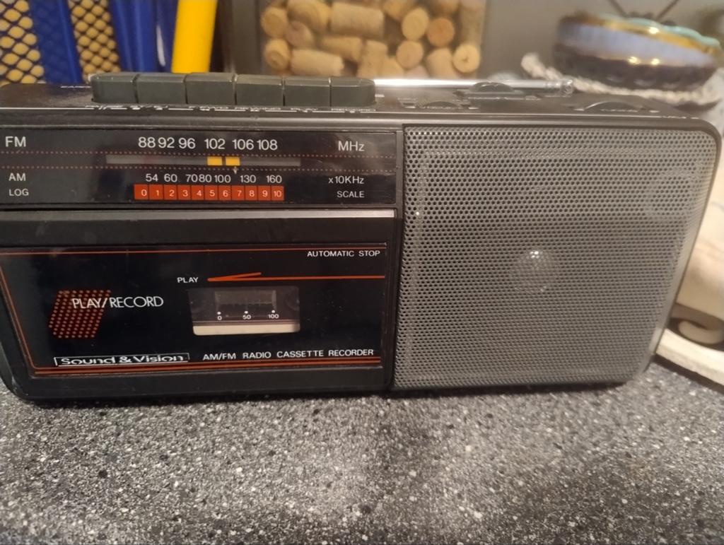 Sound and Vision radio cassette recorder, jaren 70, Ophalen of Verzenden, Bandrecorder