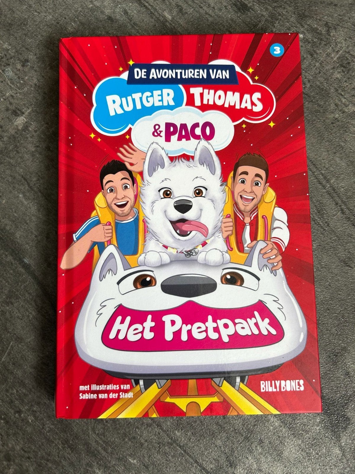 De Avonturen van Rutger, Thomas & Paco: Het Pretpark, Boeken, Kinderboeken | Jeugd | onder 10 jaar, Zo goed als nieuw, Fictie algemeen